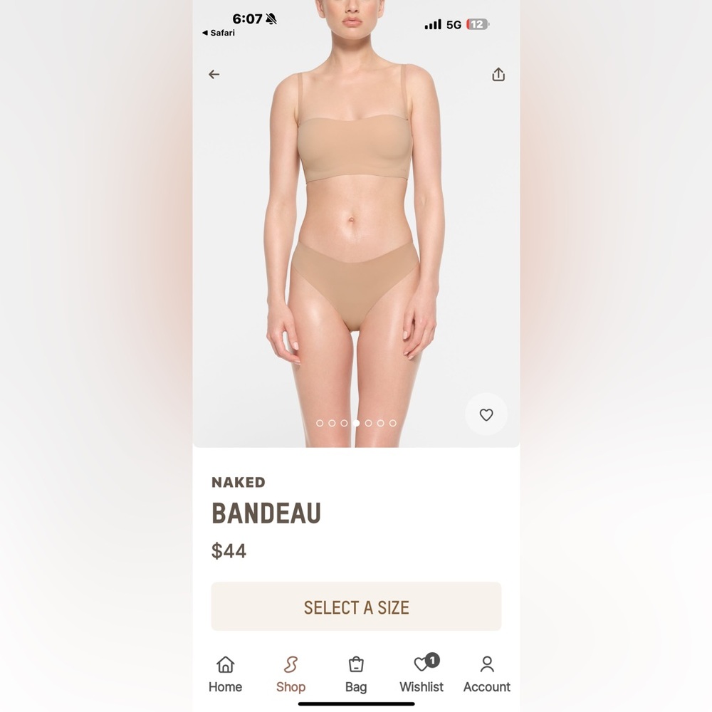 New Skims Naked Bandeau Bra